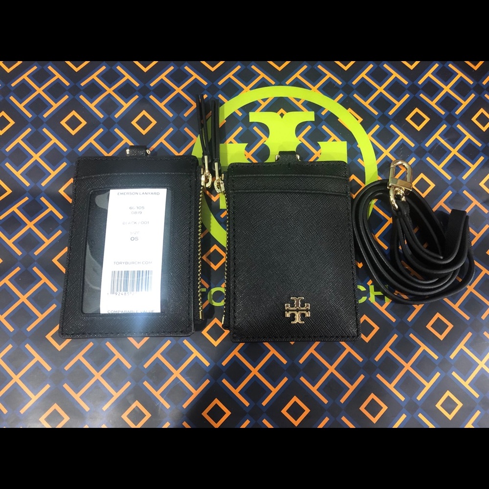 NWT Tory Burch card case with key fob